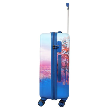 Interior compartments of Disney Frozen kids trolley bag for organized packing