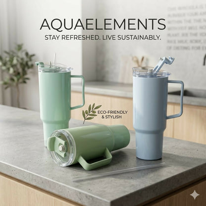 Toony Tumbler 1800ml - Insulated Travel Mug with Handle & Straw | BPA Free, Leak-Proof & Large Capacity Coffee Cup