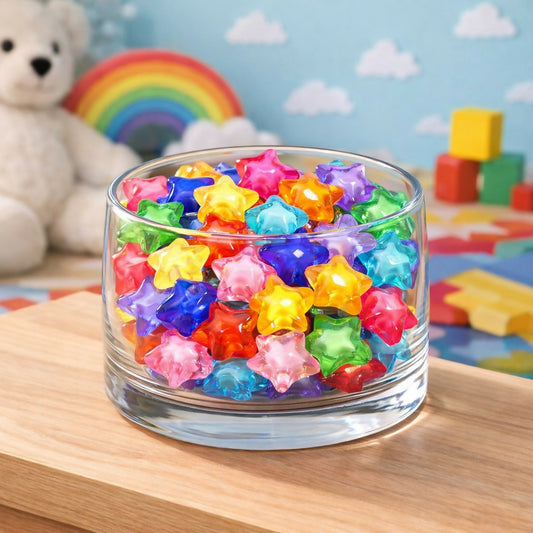 Multicolor Star Shape Decorative Stones for Vase & Aquarium