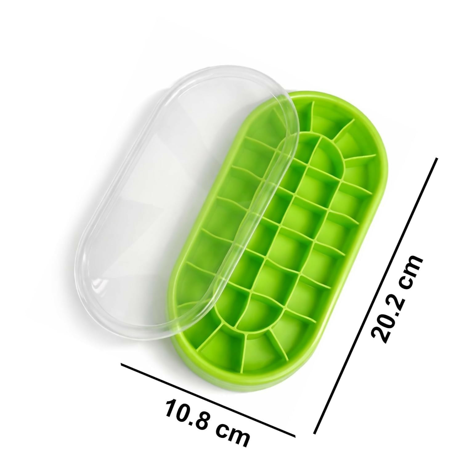 30 Grid Silicone Ice Cube Tray with Lid pack of 2