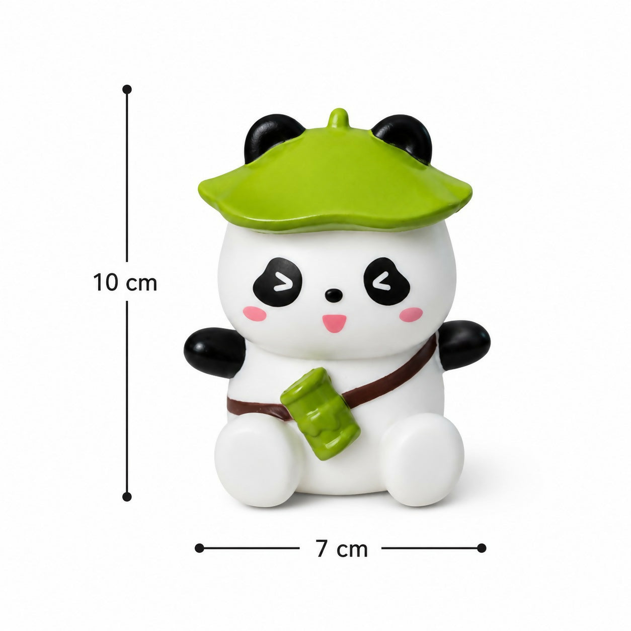 Cute panda lamp on desk adding cozy ambiance