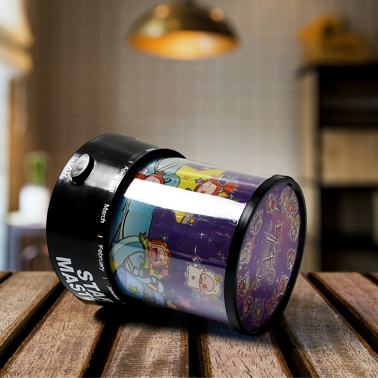 LED Projector Night Light – 3 Battery Lamps with Rotating Music, Ideal for Kids & Home Decor (1 Pc, Battery Not Included)