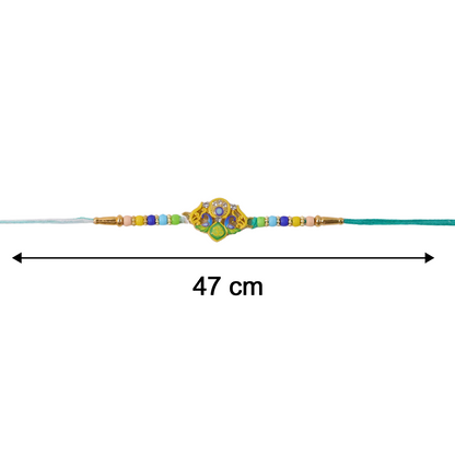 Standard Rakhi size measurement illustration