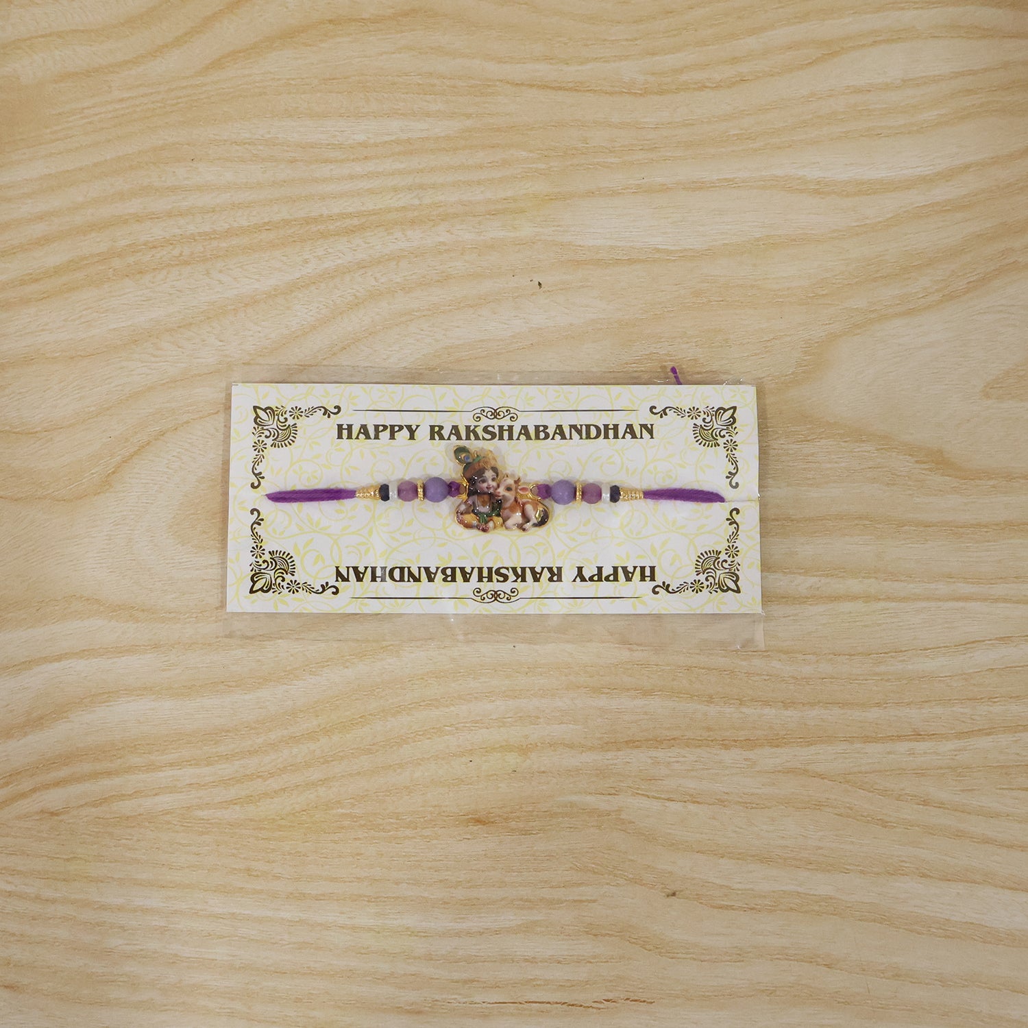 Bal Krishna rakhi tied on hand for raksha bandhan celebration