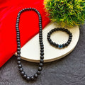 Black Beads Necklace – Protective Evil Eye Bracelet Set