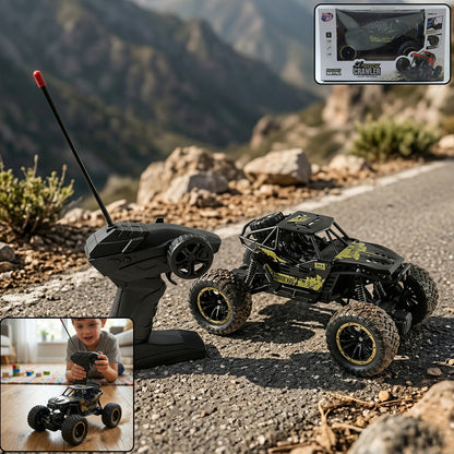 Rock Crawler Monster RC Truck – All-Terrain Rechargeable Stunt Racing Car