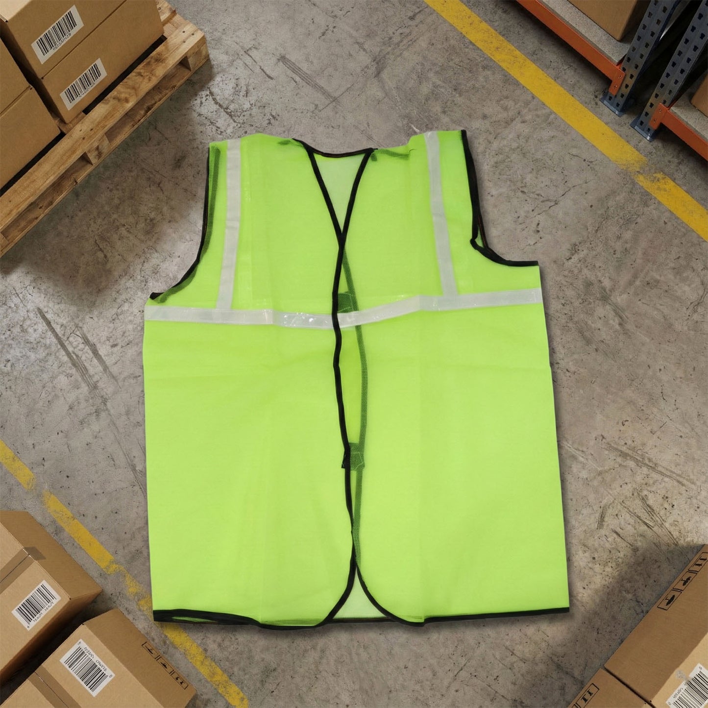Green Safety Jacket for Construction Protection