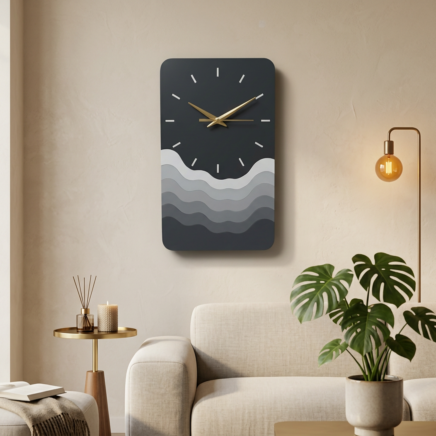 Rectangle Wave Clock 2
