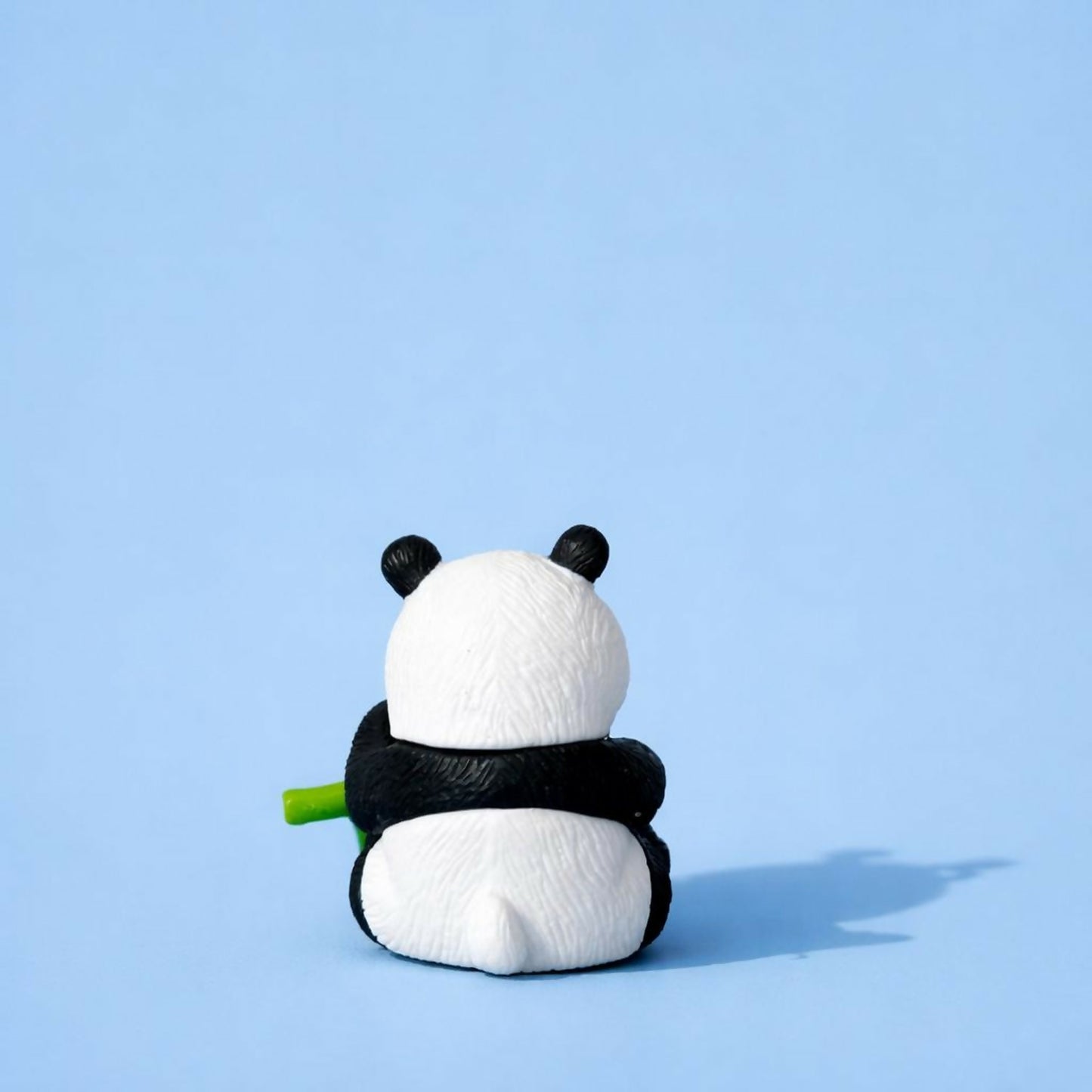 Cute Panda Eating Bamboo poly-resin Showpiece | Mini Panda Decorative Figurine