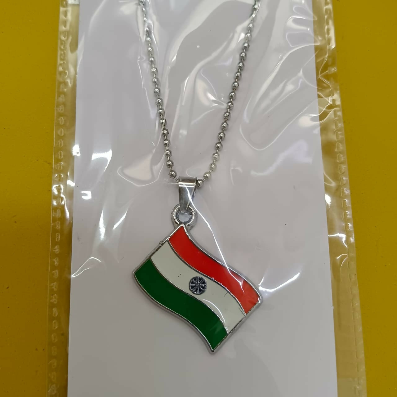 India Flag Chain Pendant For Men