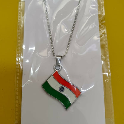 India Flag Chain Pendant For Men
