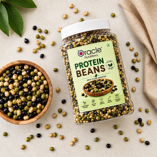 Roasted Protein Beans Premium Crunchy Healthy Plant Protein Rich Tasty Snack (400g)