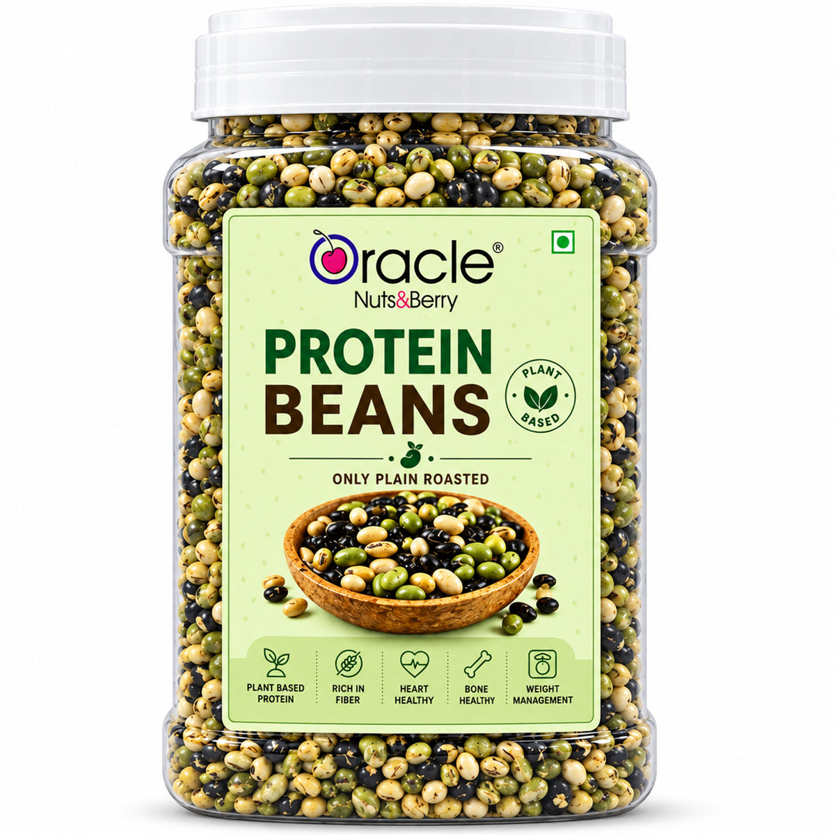Roasted Protein Beans Premium Crunchy Healthy Plant Protein Rich Tasty Snack (400g)