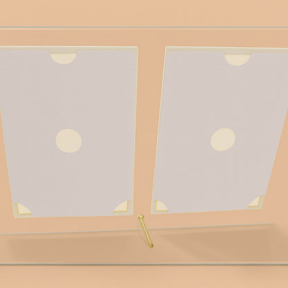 Double Photo Frame with Glass Stand for Table, Home Décor & Gifting