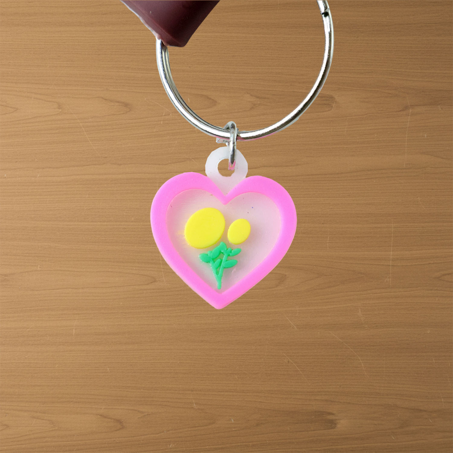 Cute Cartoon Animal Silicone Keychain with “Rainbow” Strap (1 Pc)