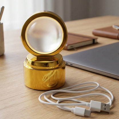 3D Religious Design Crystal Ball LED Night Lamp (1 Pc)