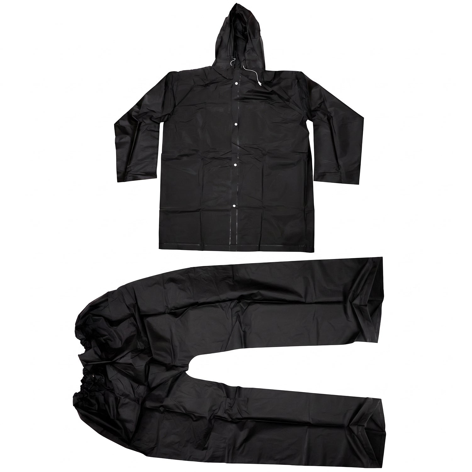 Reusable Waterproof EVA Rain Coat Set with Hood Jacket and Pant (1 Set)