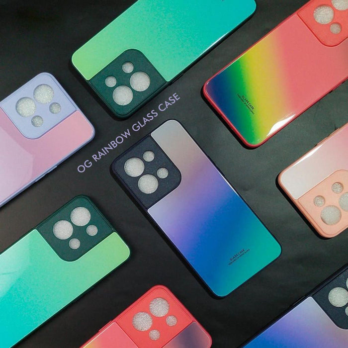Rainbow Glass Hard Case For Redmi
