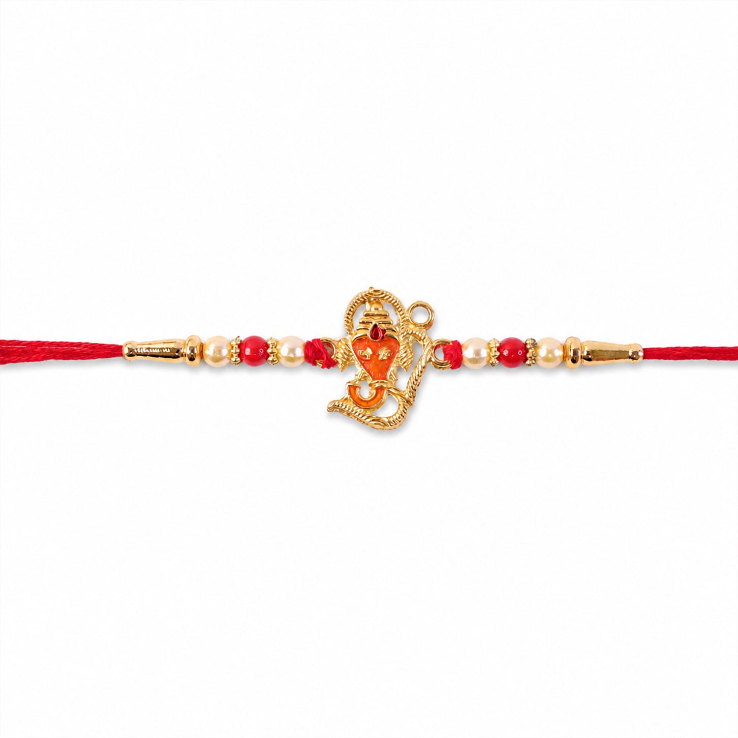 Lord Ganesha Rakhi – Designer Multicolor Beads for Brother
