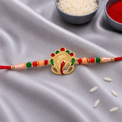 Buy Om Ganesha Rakhi Traditional Beadwork for Brother