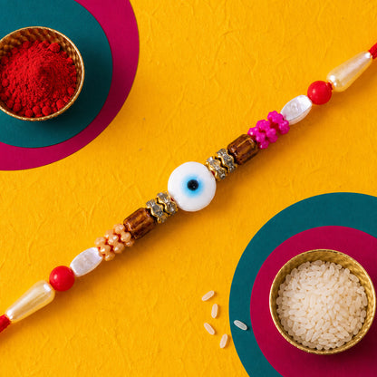 Evil Eye Chain Rakhi for Brother Raksha Bandhan Gift