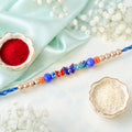Butterfly Nazar Evil Eye Crystal Beads Designer Rakhi for brother