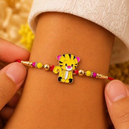 Tiger Cartoon Rakhi for Kids – Cute & Protective Thread