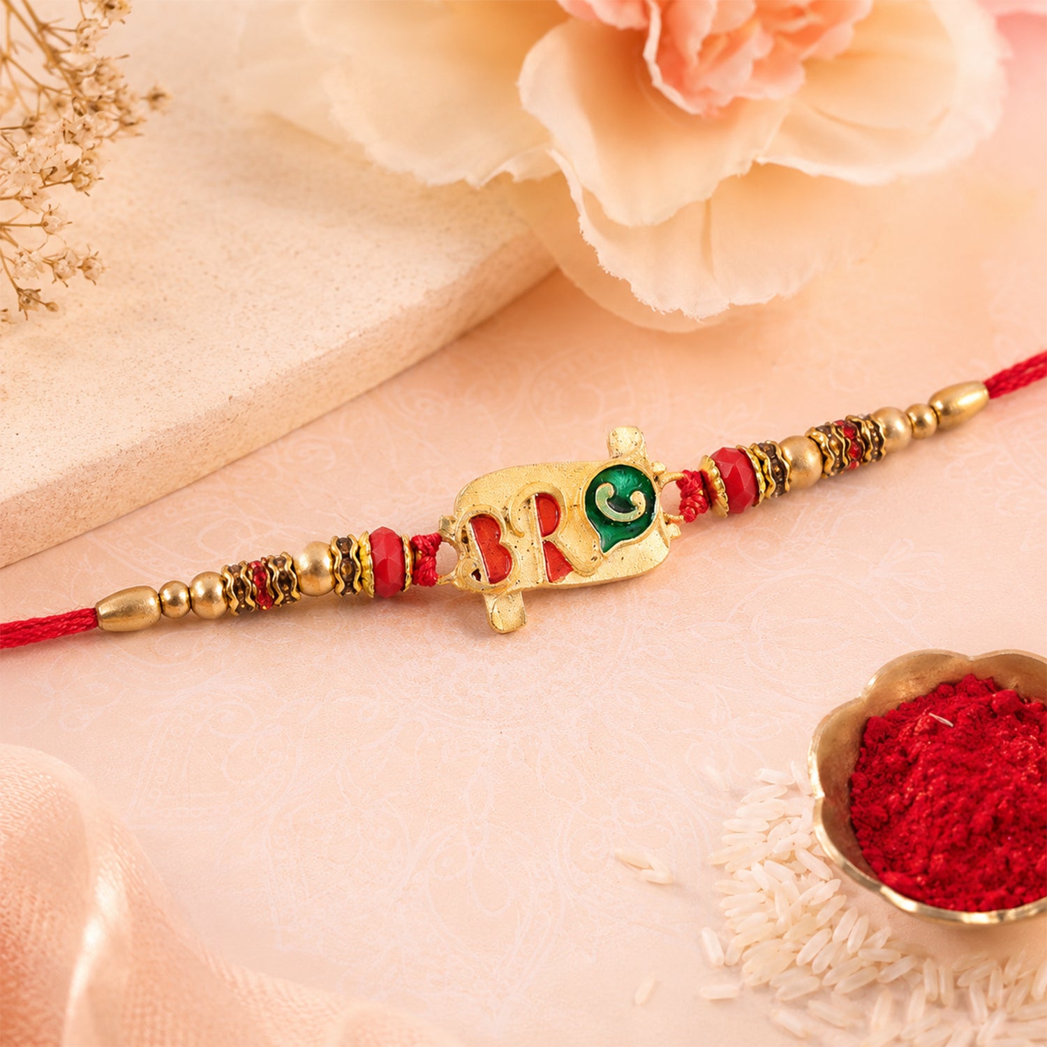 Bro Rakhi with Colorful Enamel – Stylish & Vibrant Protection
