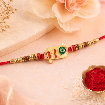Bro Rakhi with Colorful Enamel – Stylish & Vibrant Protection