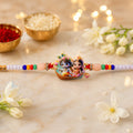 Lord Krishna Radha Rakhi – Devotional Gift for Brother