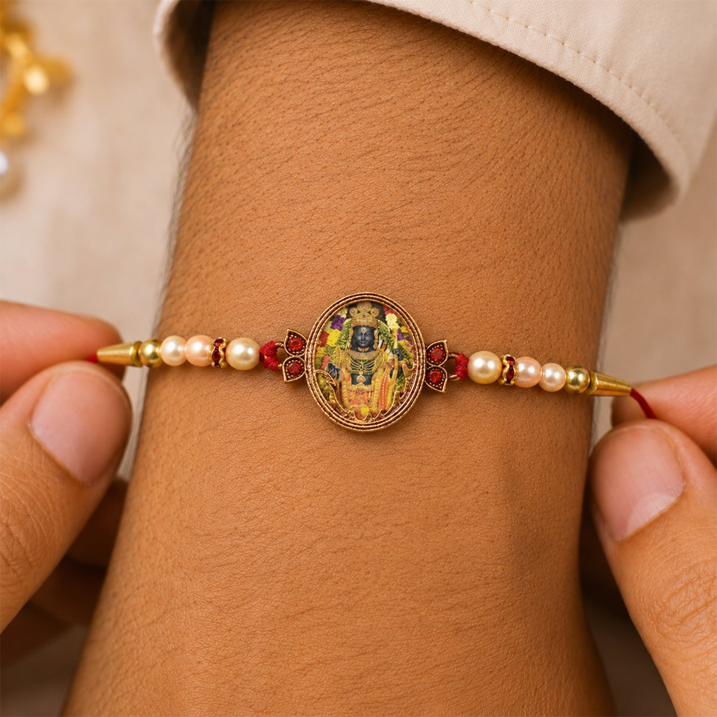 Maharashtrian God Motif Rakhi – Divine Protection & Blessings