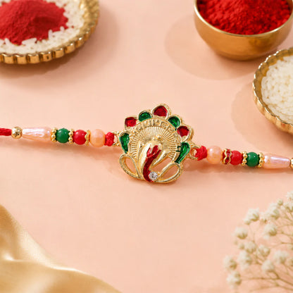 Buy Om Ganesha Rakhi Traditional Beadwork for Brother