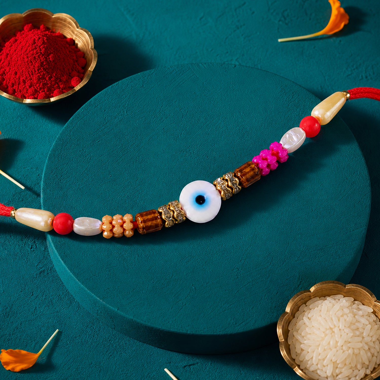 Evil Eye Chain Rakhi for Brother Raksha Bandhan Gift