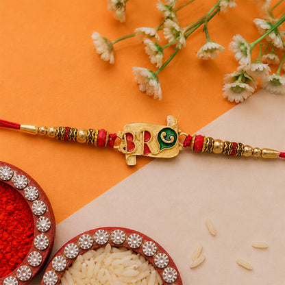 Bro Rakhi with Colorful Enamel – Stylish & Vibrant Protection