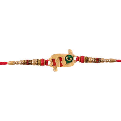 Bro Rakhi with Colorful Enamel – Stylish & Vibrant Protection