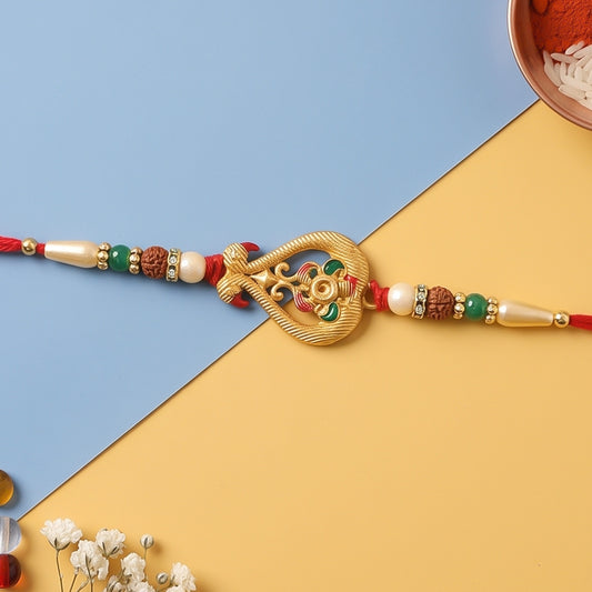 Designer Rakhi for Brother – Elegant Handcrafted Protection