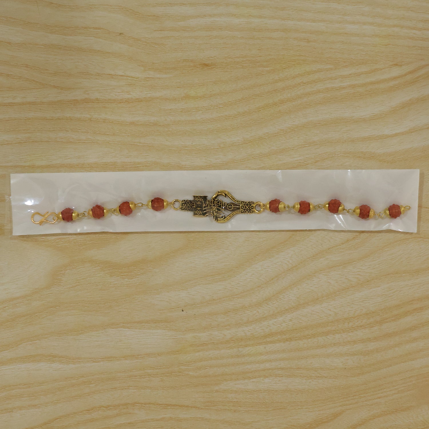 Mahakal Trishul Damru Rudraksha Rakhi, Oxidized Pendant Rakhi for Brother (1 Pc)