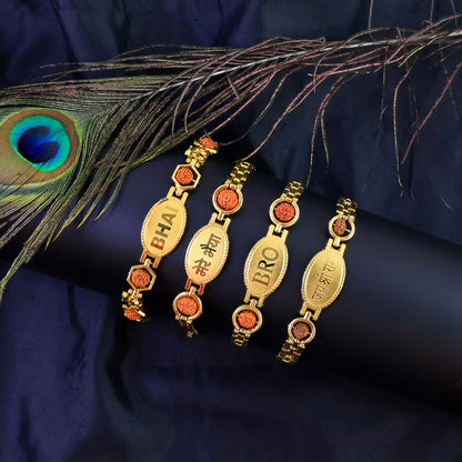 Golden Rakhi Bracelet