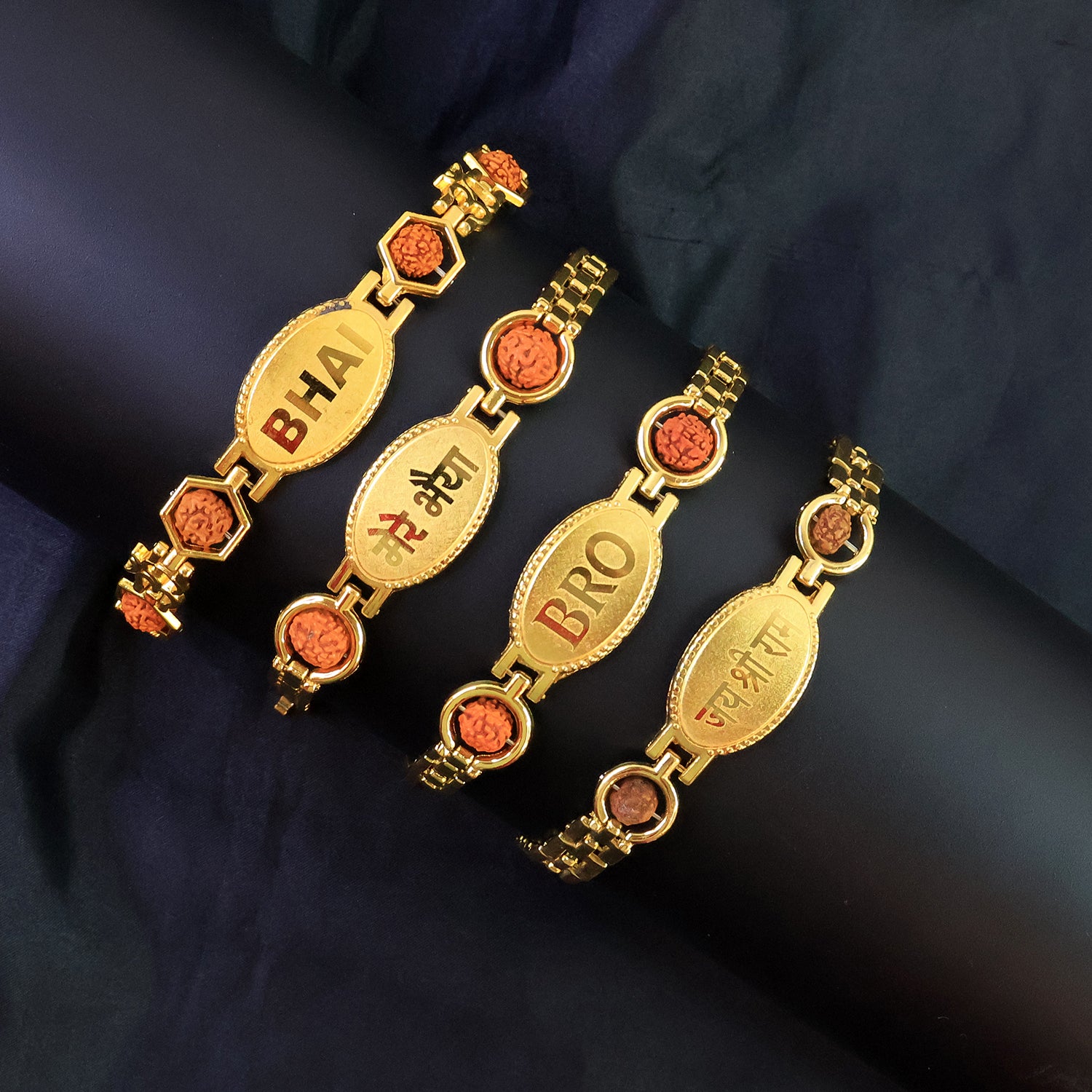 Golden Rakhi Bracelet