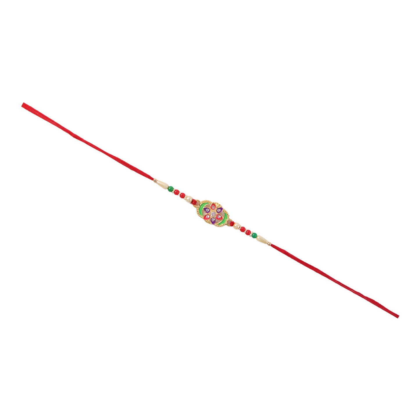 Elegant designer rakhi with stones