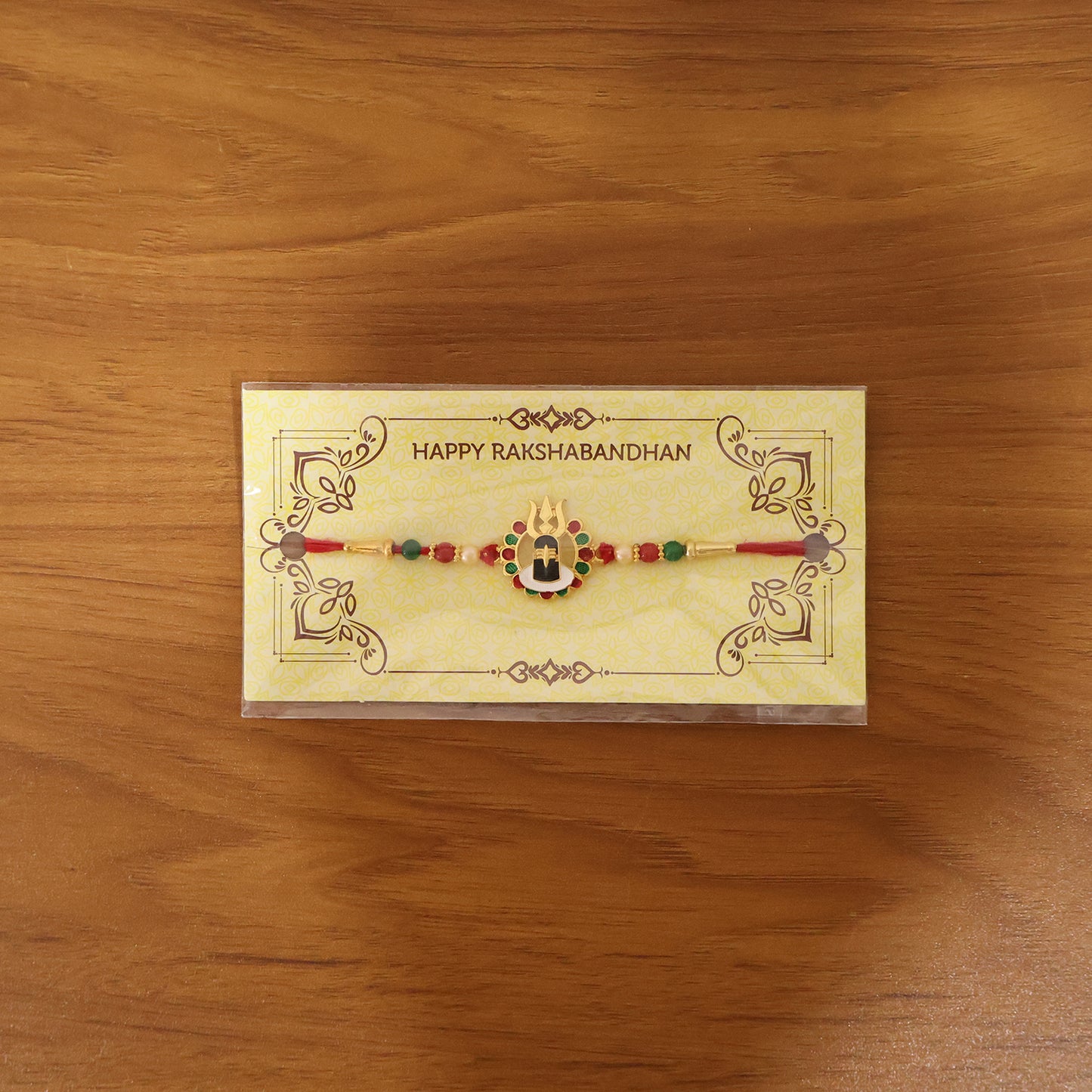 Live photo of Divine Shivling Designer Rakhi