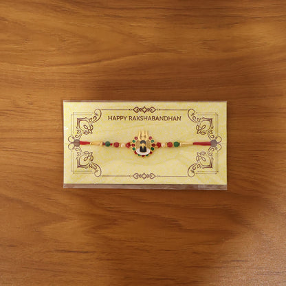 Live photo of Divine Shivling Designer Rakhi