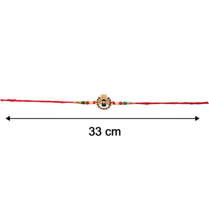 Size display of Divine Shivling Rakhi