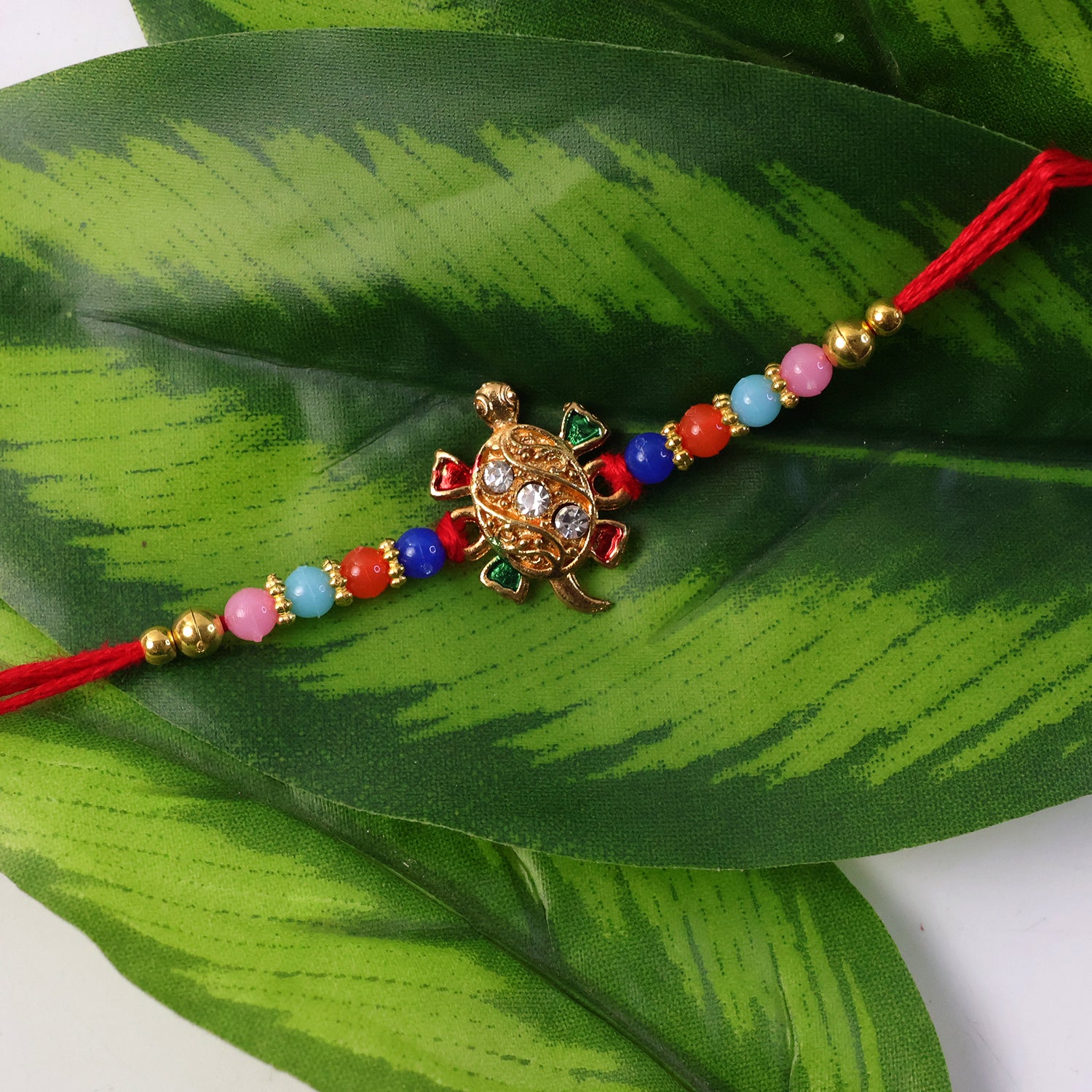 Decorative details of Cute Turtle Design Rakhi for Rakshabandhan