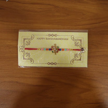 Live display image of Cute Turtle Design Rakhi