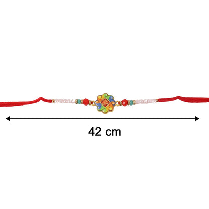 Size reference of the Om Symbol Designer Rakhi