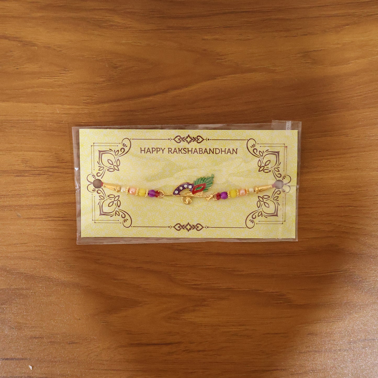 Stylish bird design rakhi displayed for Rakshabandhan gifting