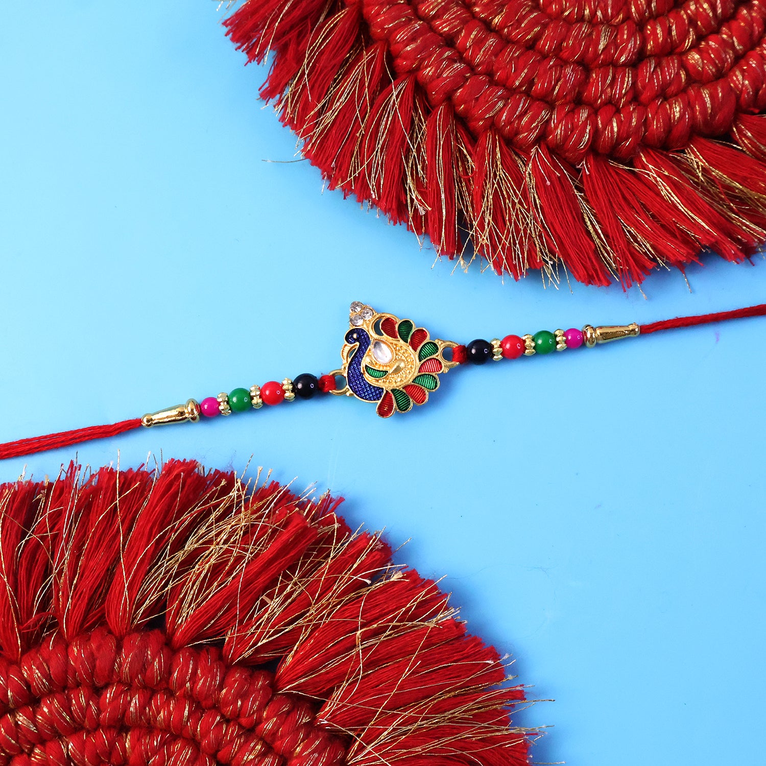 Elegant Peacock Designer Rakhi (1 Pc)