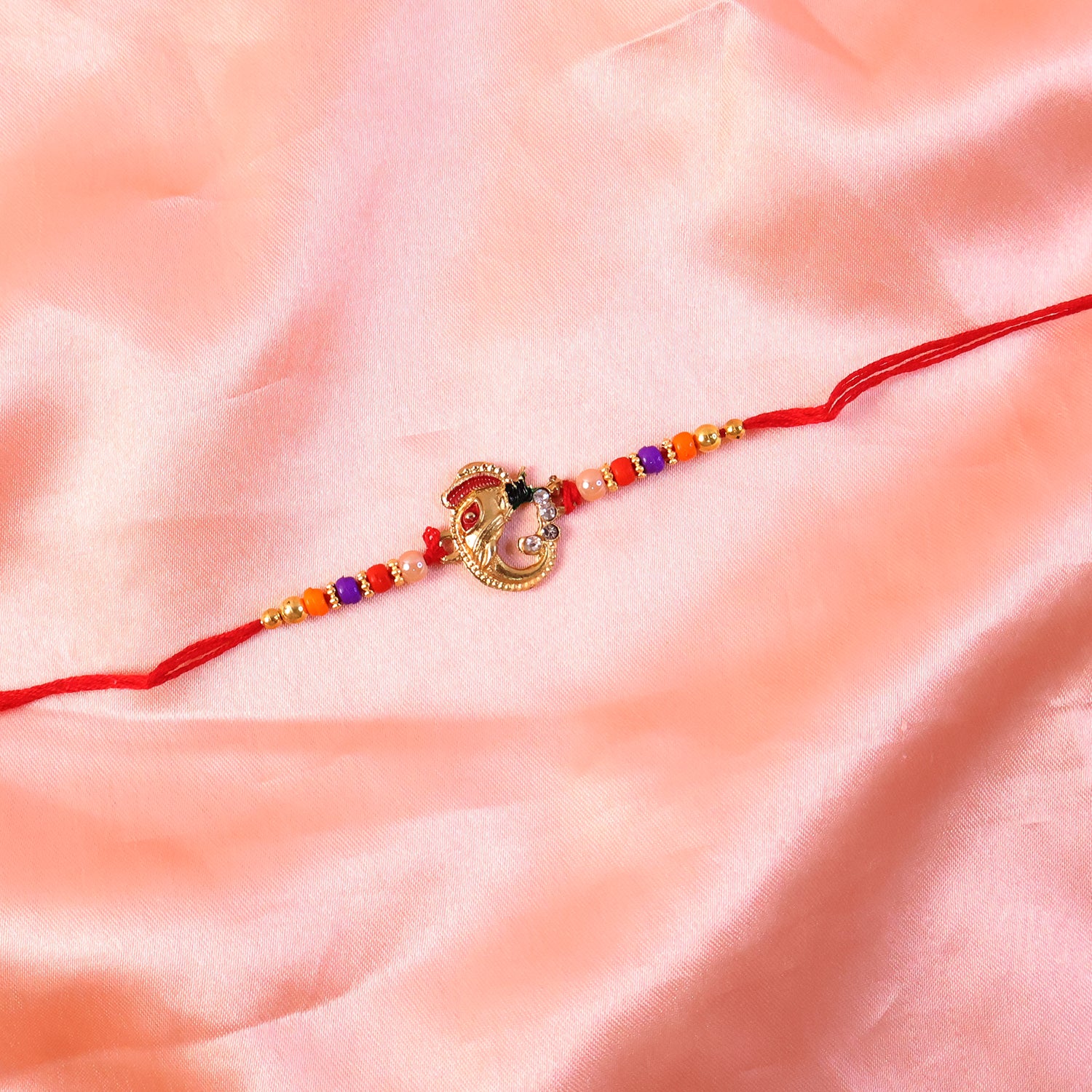 Festive designer rakhi showcasing traditional craftsmanship