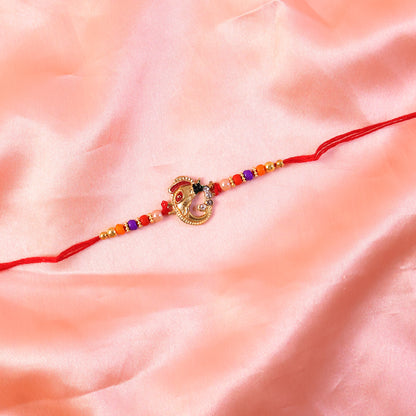 Festive designer rakhi showcasing traditional craftsmanship